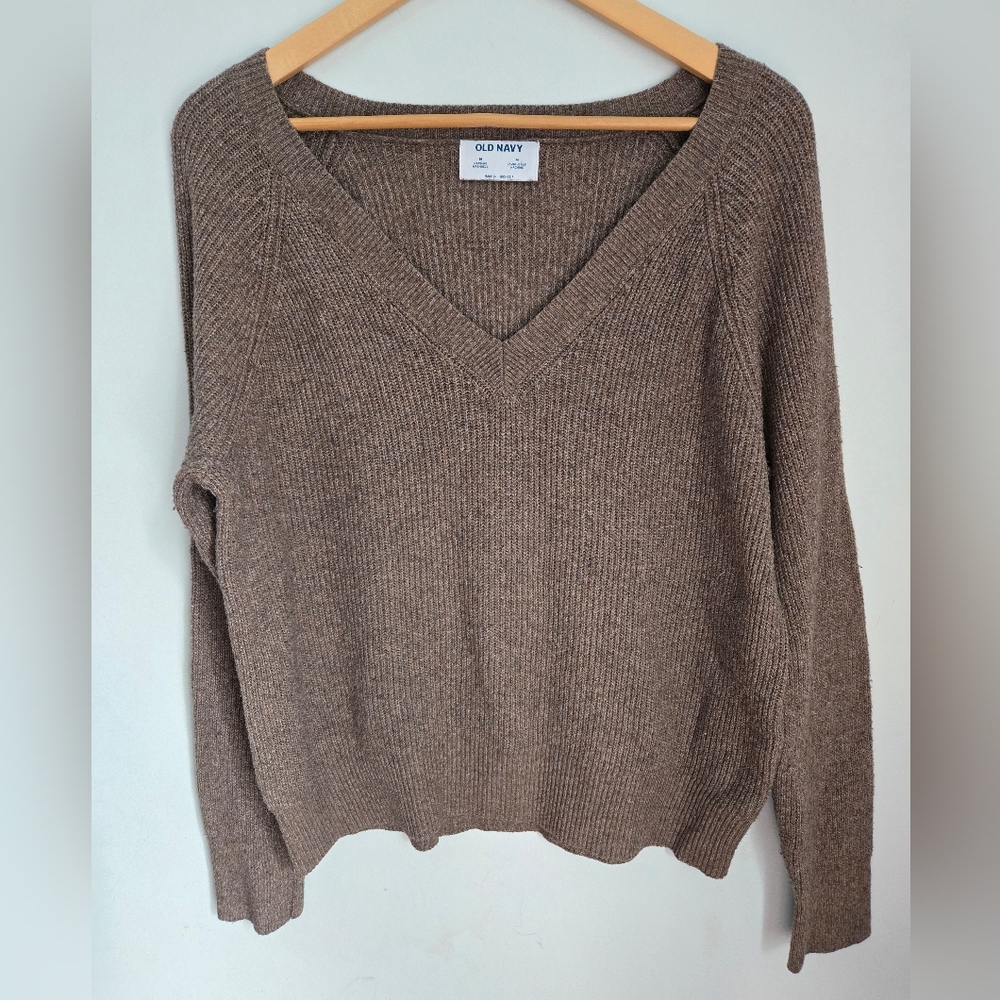 OLD NAVY Cotton Blend Sweater In Mocha Toffy Color